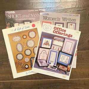 Counted Cross Stitch Pattern Books Sayings Quotes Designs Craft Gifts Bundle